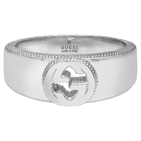 gucci ring ybc57966000|925 Sterling Silver Ring With Double G .